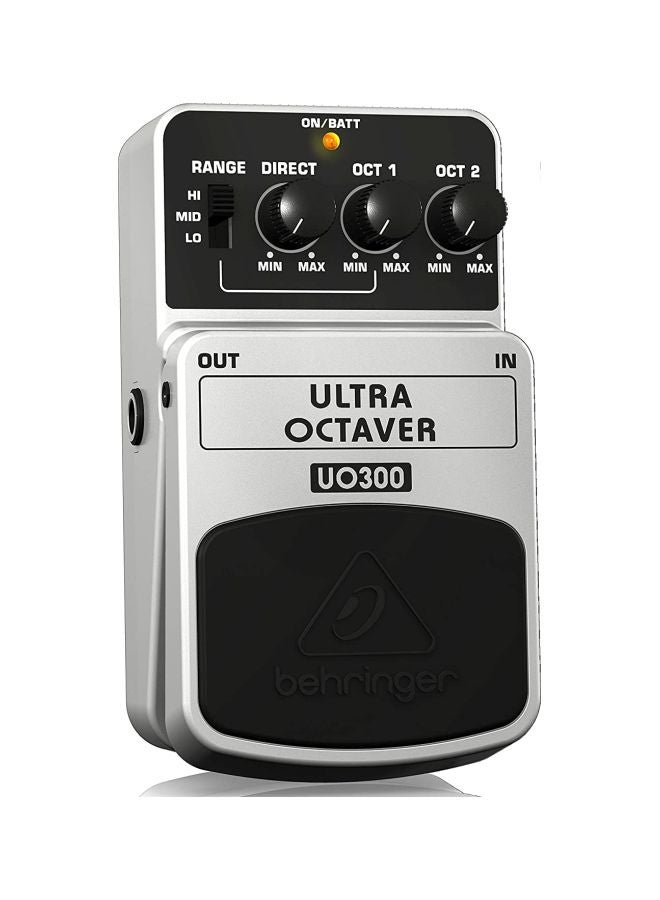 behringer Ultra Octaver Effects Pedal UO300 White/Black - Image 2