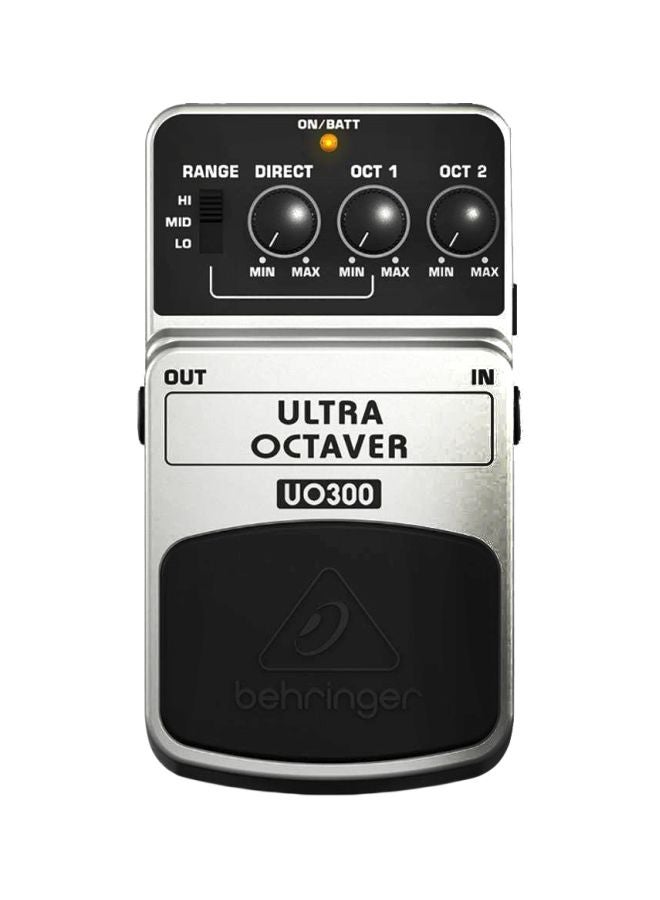 behringer Ultra Octaver Effects Pedal UO300 White/Black - Image 1