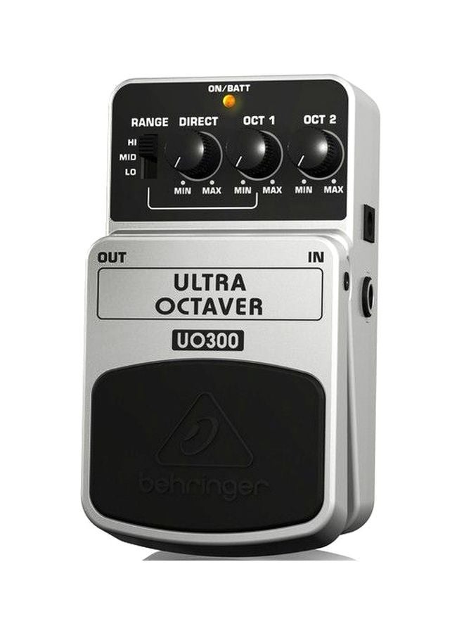 behringer Ultra Octaver Effects Pedal UO300 White/Black - Image 3