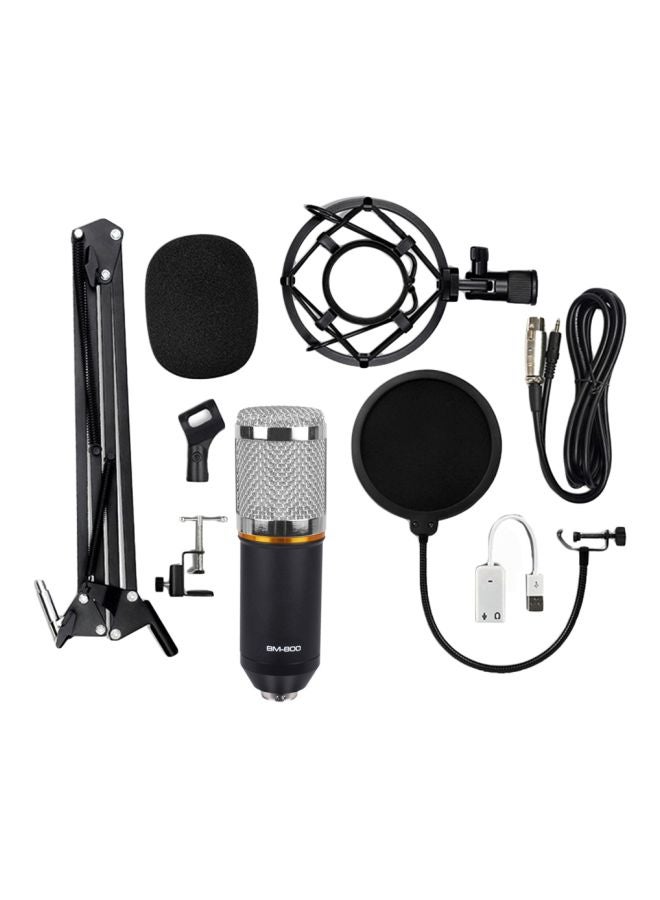 Condenser Microphone With Accessories Set BM-800 Black/Silver  - Image 1