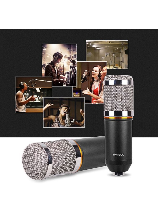 Condenser Microphone With Accessories Set BM-800 Black/Silver  - Image 4