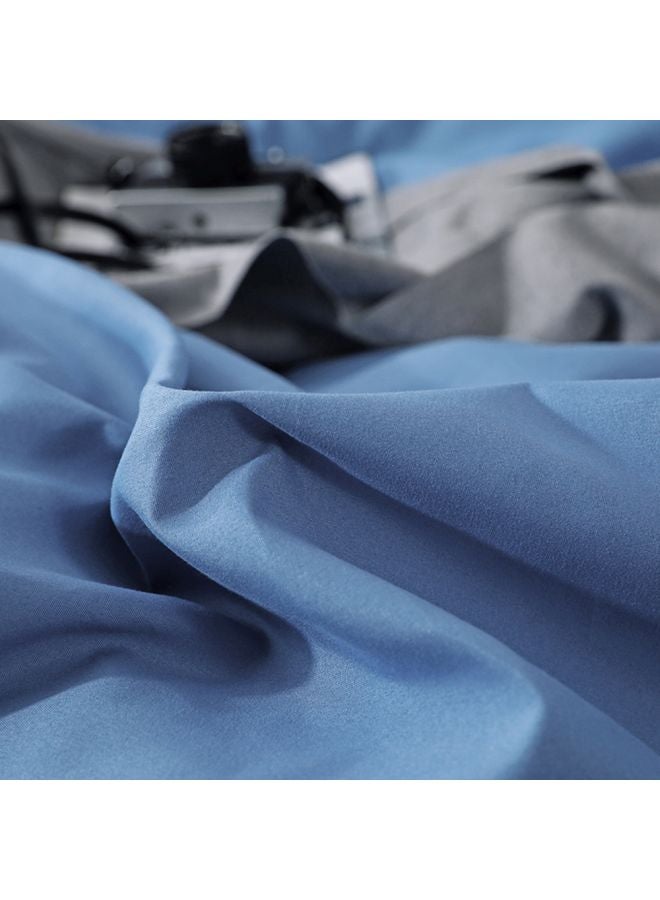 3-Piece Quilt Cover Set polyester Dark Blue US-Full  - Image 2