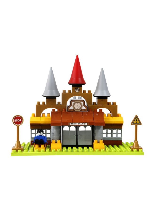 GoldKids - 109-Piece Track Block Set HJ-35014A - Image 1
