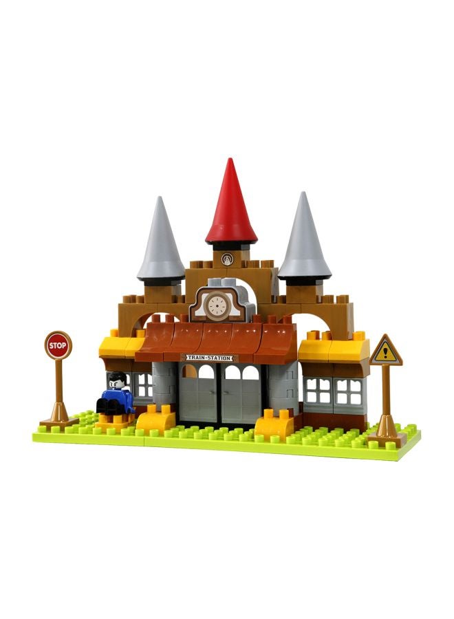 GoldKids - 109-Piece Track Block Set HJ-35014A - Image 1