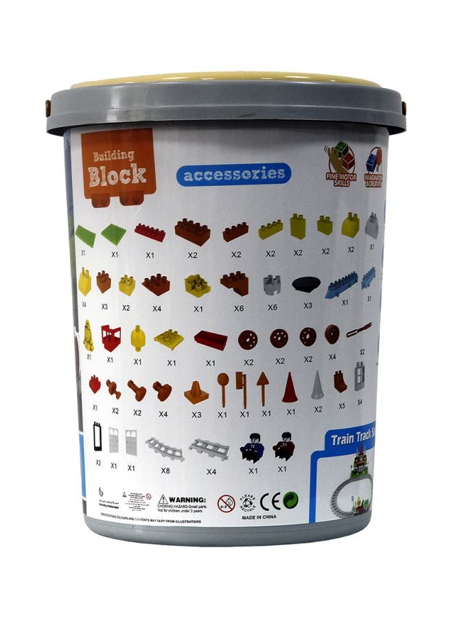 GoldKids - 109-Piece Track Block Set HJ-35014A - Image 1