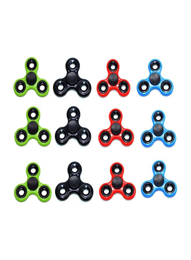 Cool Baby 12-Piece Plastic Fidget Spinner Set 6.5x0.65x6.5cm  - Image 5