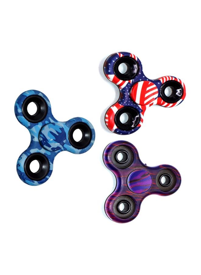 Cool Baby 3-Piece Plastic Tri-Hand Fidget Spinner Set DIA156MUT 6.5x0.65x6.5cm - Image 5
