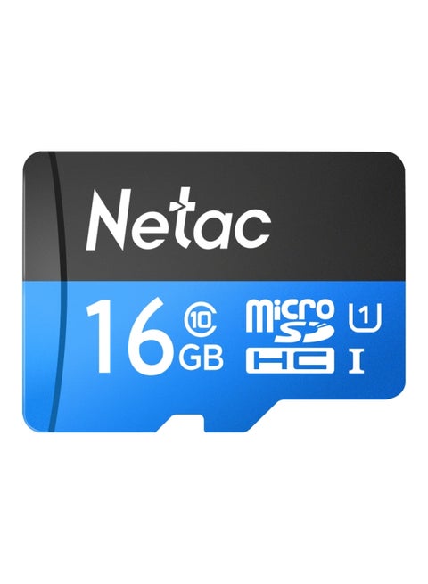 Class 10 Micro SDHC Memory Card Blue/Black/White