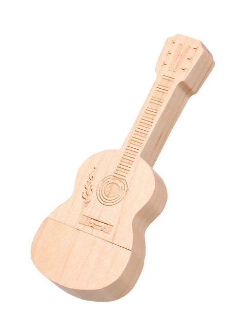 Guitar Shaped Wooden USB Flash Drive 64 GB