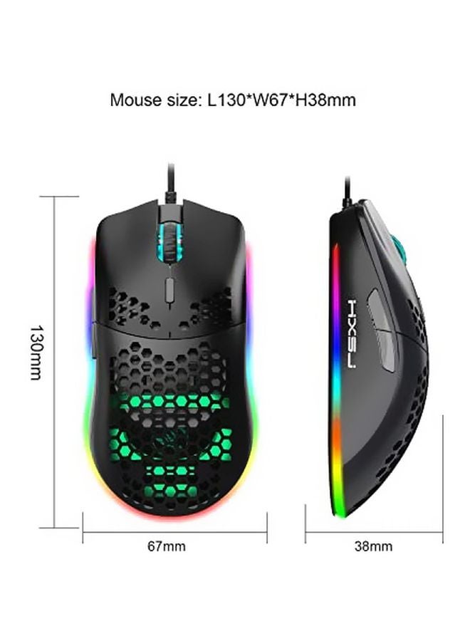 ماوس سلكي مخصص للألعاب بإضاءة RGB من طراز J900 - Image 2