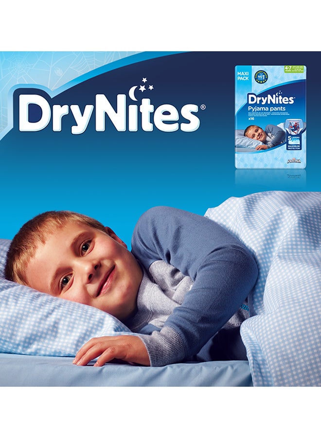 Huggies - DryNites Pyjama Pants 4-7 years Bed Wetting Diaper Boys 17-30 kg Jumbo Pack 64 Pants - Image 1