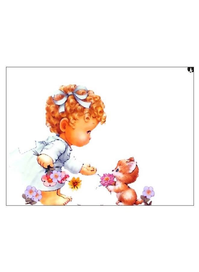 Printed Decorative Wall Art Plate Multicolour 20cm