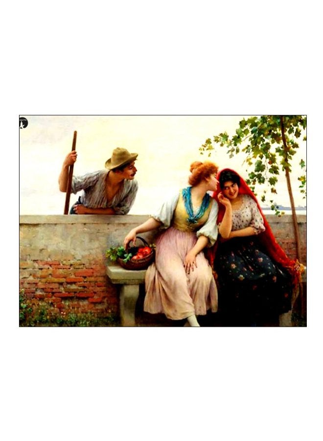 بي بي لوحة فنية للزينة مزينة بطبعة متعدد الألوان 20سم