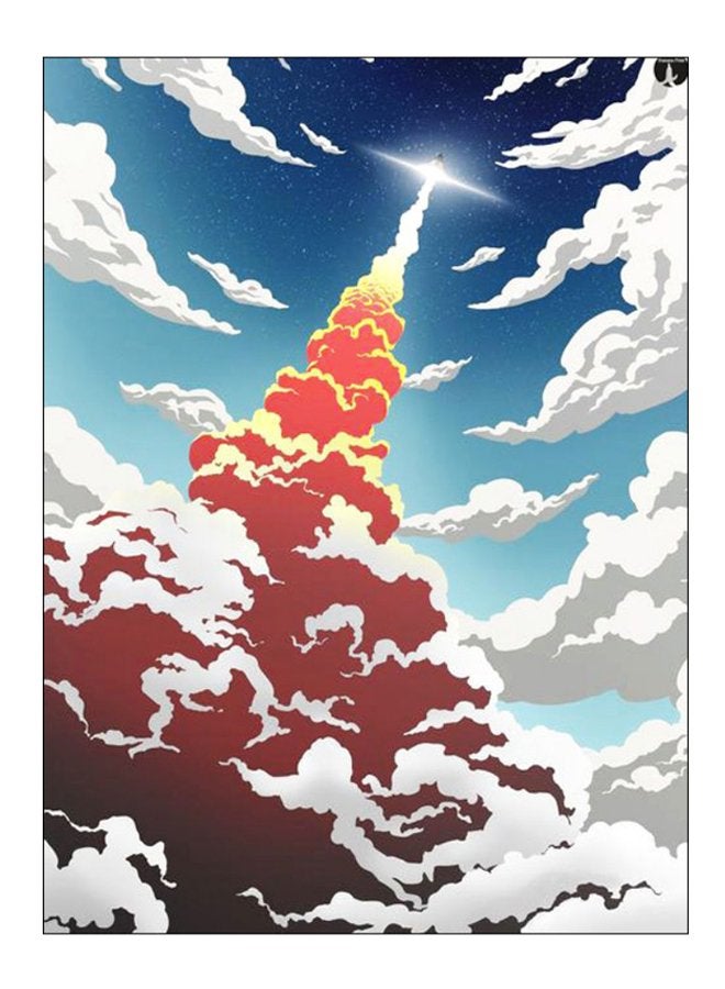 BP Printed Decorative Wall Art Plate Multicolour 20cm