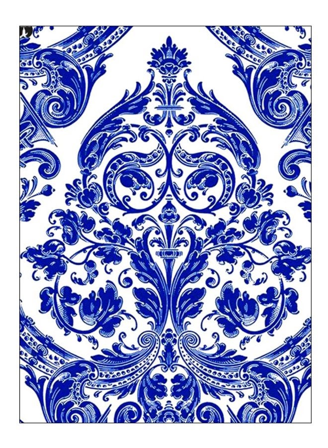 BP Printed Decorative Wall Art Plate Blue/White 20cm 