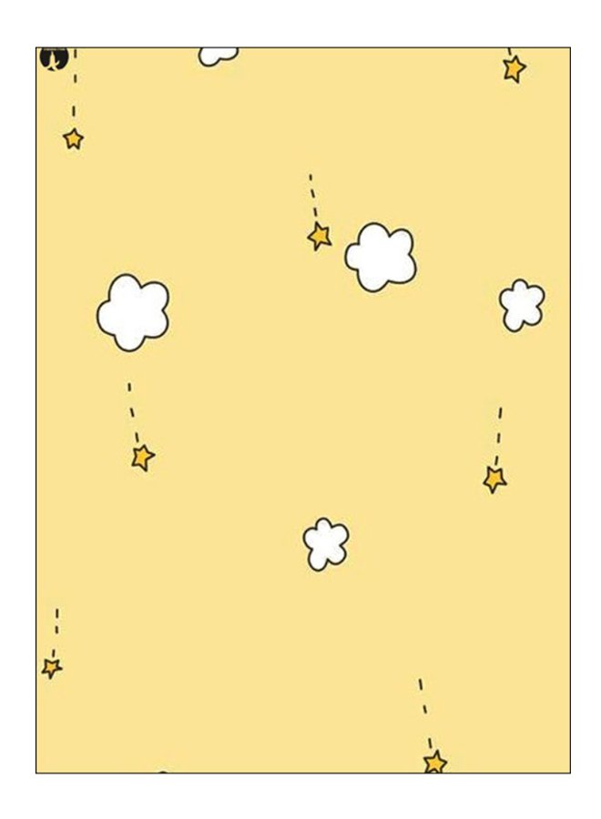 BP Printed Decorative Wall Art Plate Yellow/White 20cm