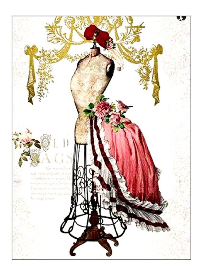 بي بي لوحة فنية للزينة مزينة بطبعة متعدد الألوان 20سم