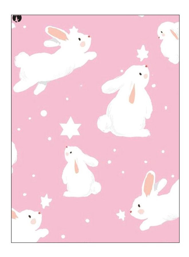 BP Printed Decorative Wall Art Plate White/Pink 20cm