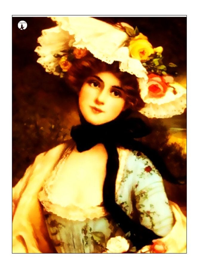 بي بي لوحة فنية للزينة مزينة بطبعة متعدد الألوان 20سم