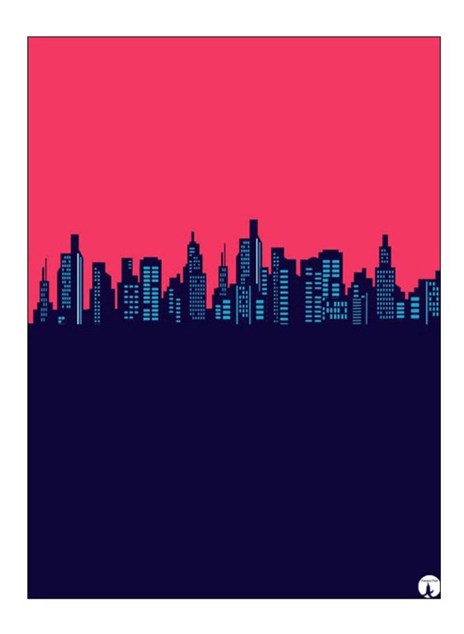 BP Printed Decorative Wall Art Plate Multicolour 20cm