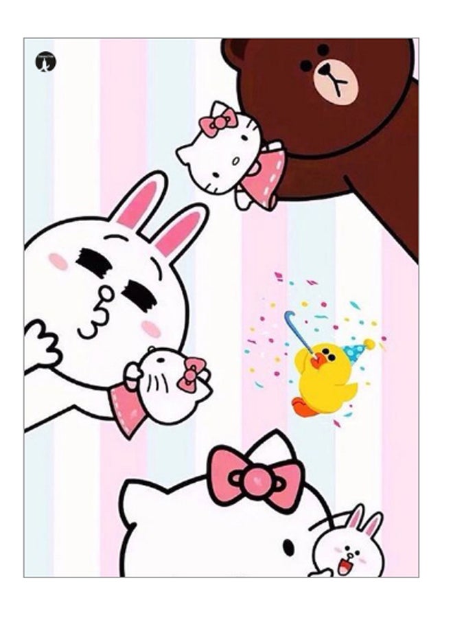 BP Printed Decorative Wall Art Plate Multicolour 20cm