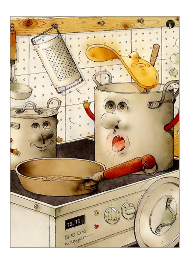 BP Printed Decorative Wall Art Plate Multicolour 20cm