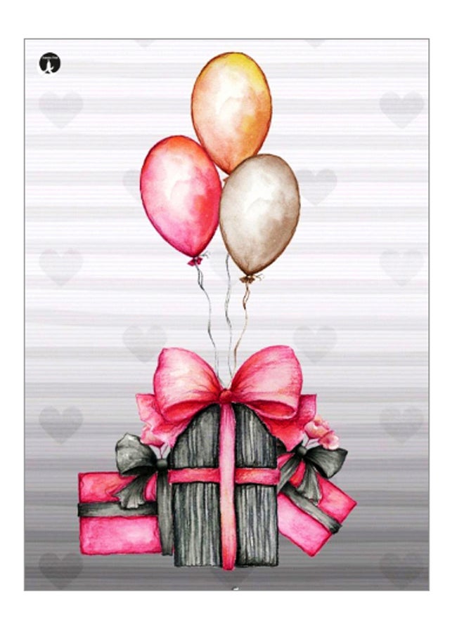 BP Printed Decorative Wall Art Plate Multicolour 20cm