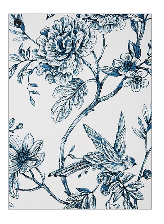 BP Printed Decorative Wall Art Plate Blue/White 20cm