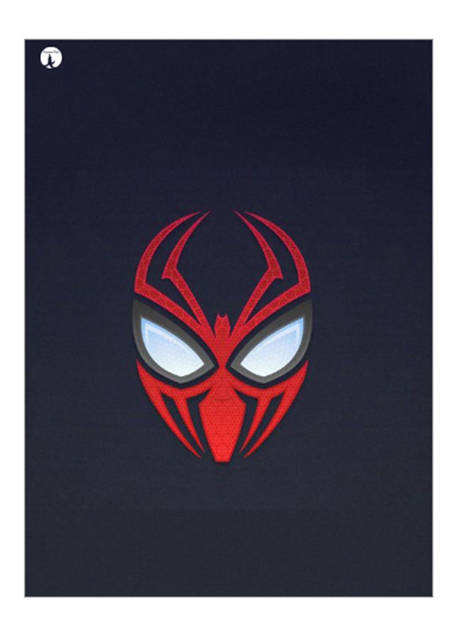 بي بي لوحة فنية للزينة مزينة بطبعة أسود/أحمر/أبيض 20سم