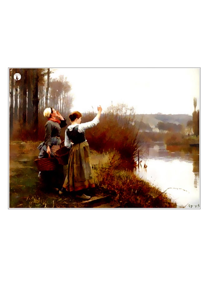 BP Printed Decorative Wall Art Plate Multicolour 20cm