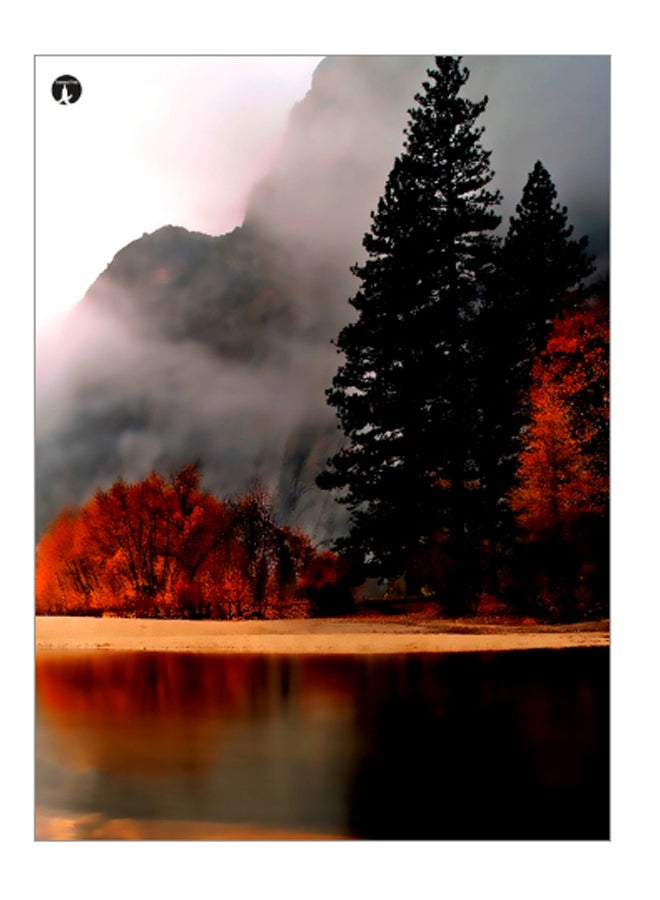 لوحة فنية للزينة مزينة بطبعة متعدد الألوان 20سم