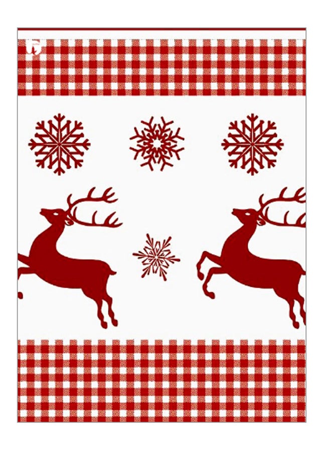 Printed Decorative Wall Art Plate Red/White 20cm