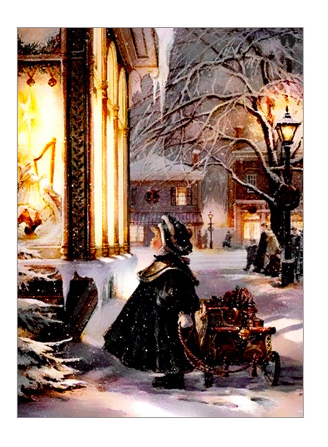 بي بي لوحة فنية للزينة مزينة بطبعة متعدد الألوان 20سم