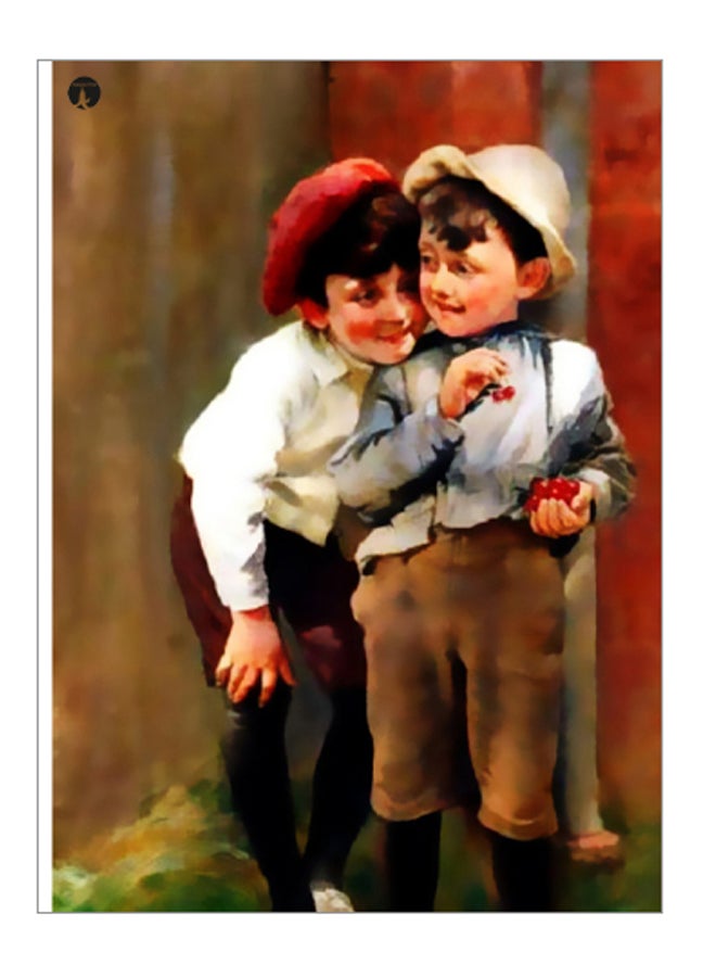 BP Printed Decorative Wall Art Plate Multicolour 20cm