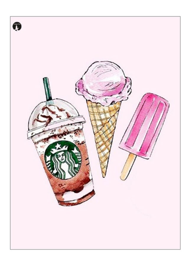 Printed Decorative Wall Art Plate Multicolour 20cm