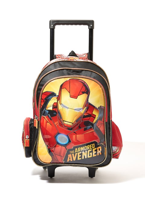 Boys Ironman Trolley Backpack 16 inch Red