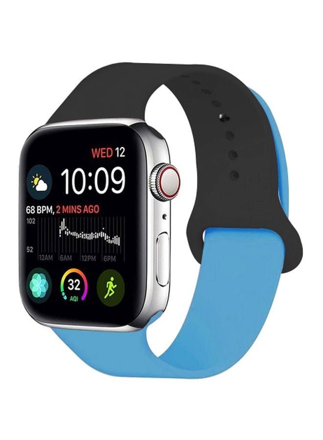 MARGOUN - Henlein Series Replacement Band For Apple Watch 42/44 mm Black/Blue - Image 1