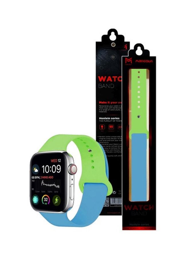 Henlein Series Replacement Band For Apple Watch 42/44 mm Green/Blue