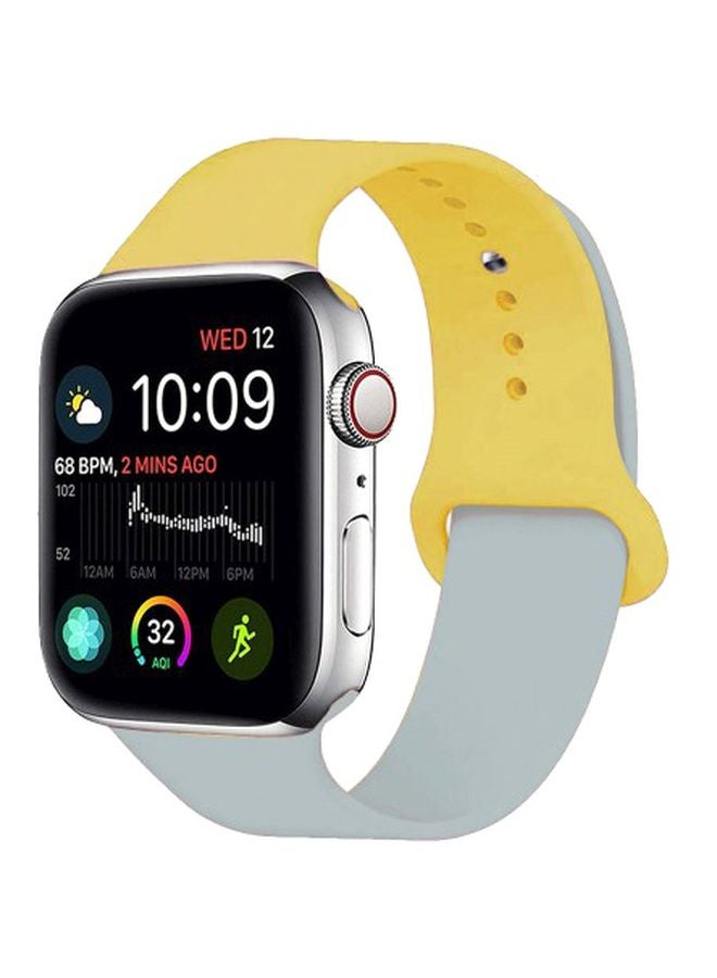 MARGOUN - Henlein Series Replacement Band For Apple Watch 42/44 mm Yellow/Grey - Image 1