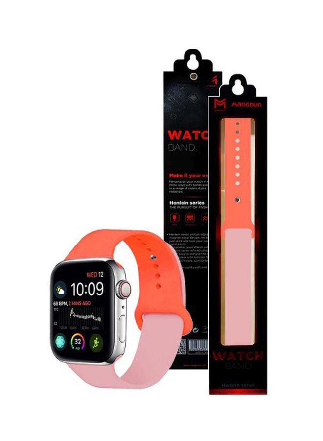 MARGOUN Henlein Series Replacement Band For Apple Watch 42/44 mm Coral/Pink - Image 2