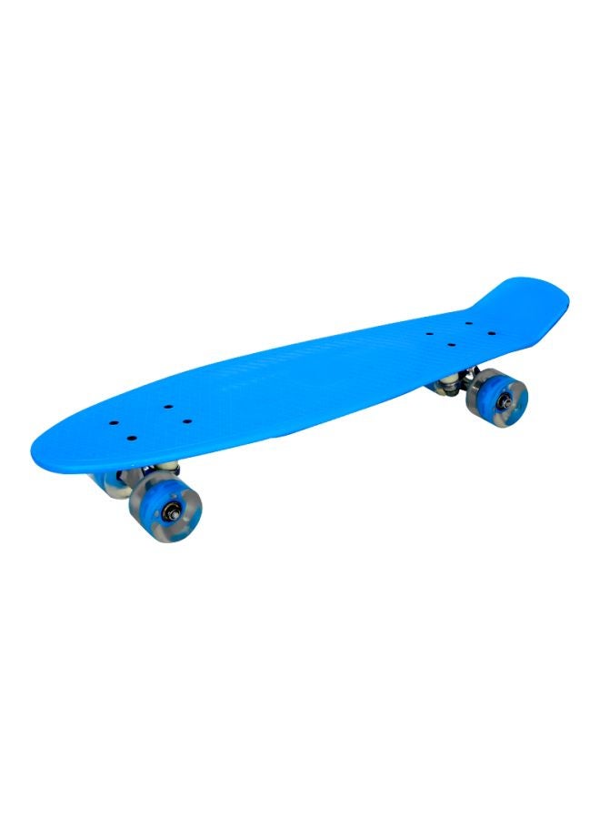 Cool Baby 4-Wheel Wooden Lightweight Skateboard With Led Light Blue For Kids And Adults 56x10x15cm - Image 1