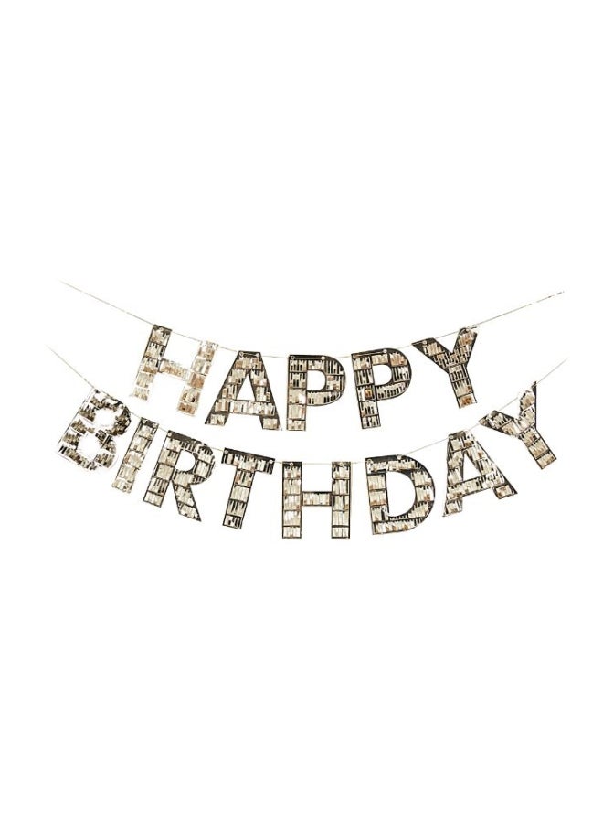 Ginger Ray 2-Piece Decorative Happy Birthday Banner Set 1.5meter - Image 1
