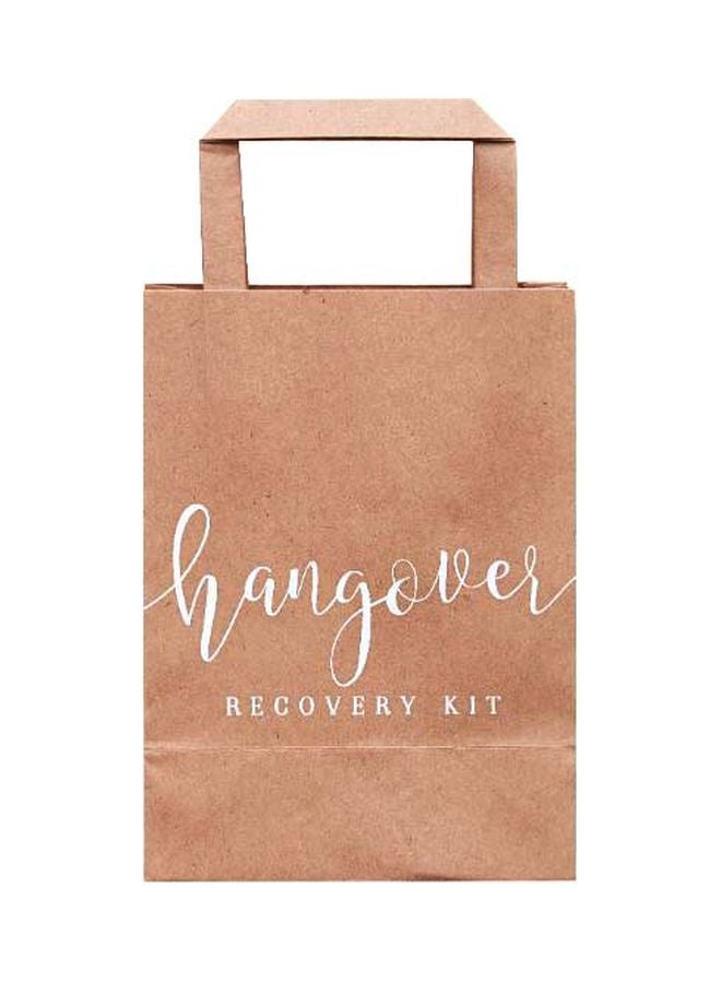 Ginger Ray - Kraft Hangover Recovery Kit Bag 29.72x16.84x1.98cm - Image 1