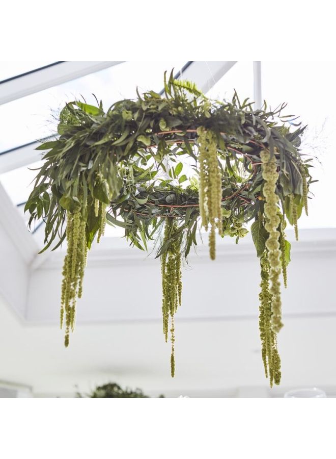 Ginger Ray Bronze Hanging Chandelier Hoop 40cm  - Image 3