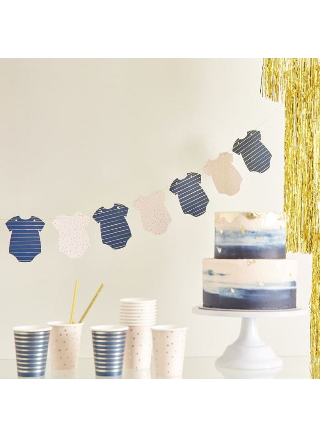 Ginger Ray 9-Piece Baby Grow Gender Reveal Party Table Confetti Set GR-106 12x16cm - Image 2