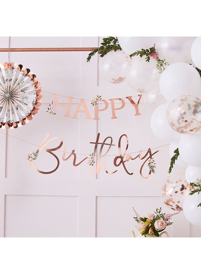 Ginger Ray Happy Birthday Banner 200cm - Image 2