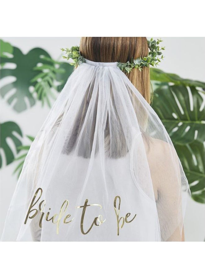 Ginger Ray Eucalyptus Bride To Be Veil - Image 2