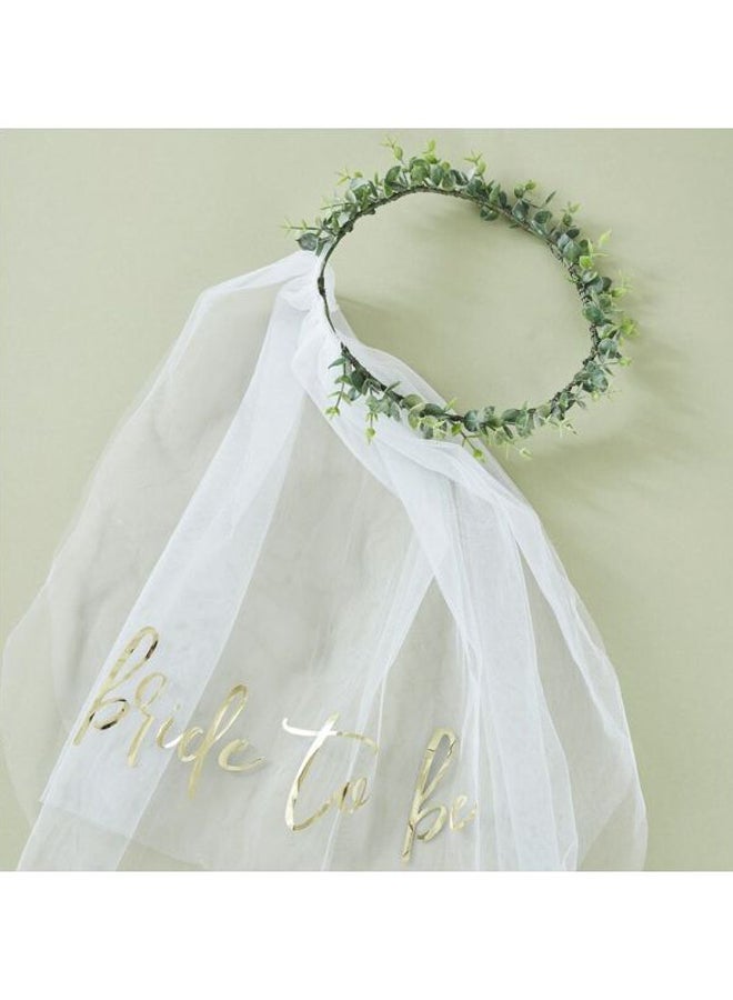 Ginger Ray Eucalyptus Bride To Be Veil - Image 3