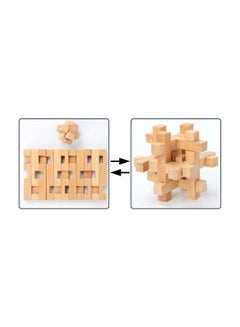 Toys Wooden Kong Mingluban Lock Stacking Blocks ABC021  - Image 2