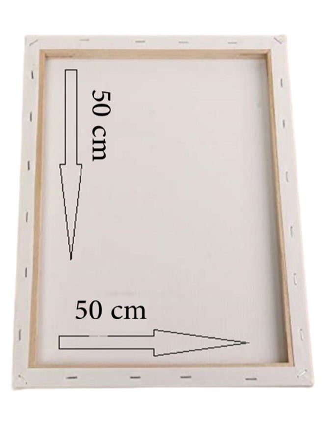 Animation Hidden Frame Canvas Wall Painting White/Pink/Green 50 x 50cm - Image 2